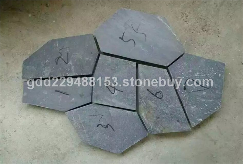 黑色网贴石