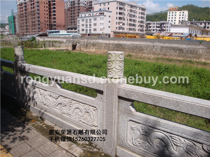 厂家加工石栏杆 石护栏 栏杆雕刻 石栏杆