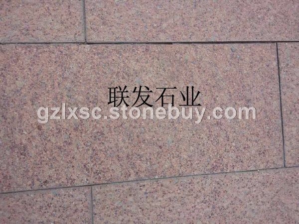 贵妃红火烧板石材工程－贵妃红映山红火烧板石材江西红色石材生产厂家