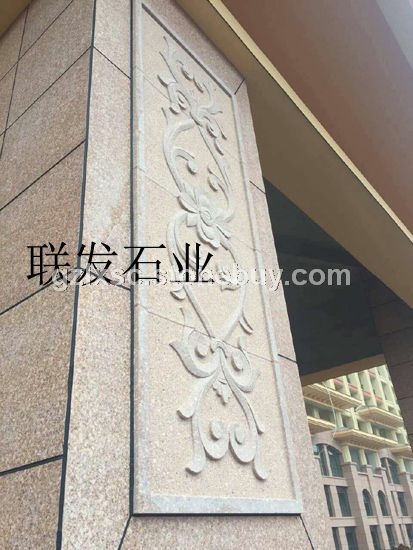 江西石材批发－映山红富贵红石材工程案例