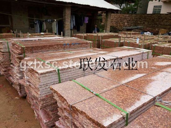 映山红石材质量好富贵红石材规格标准G683光泽红石材规格标准