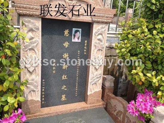 江西红色石材厂映山红富贵红石材光泽红g683墓碑石材加工生产线