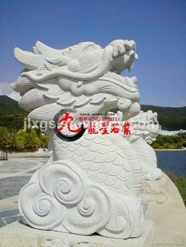 喷水动物石雕 大理石喷水雕塑 石雕厂家