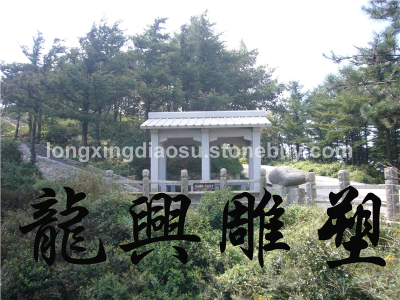 牌坊、涼亭、長廊、龍柱