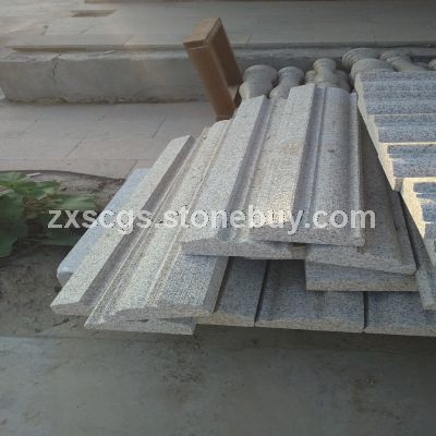 国产黄金麻花岗岩供应别墅外墙装饰石材金黄底异形线条黄金麻檐口线条