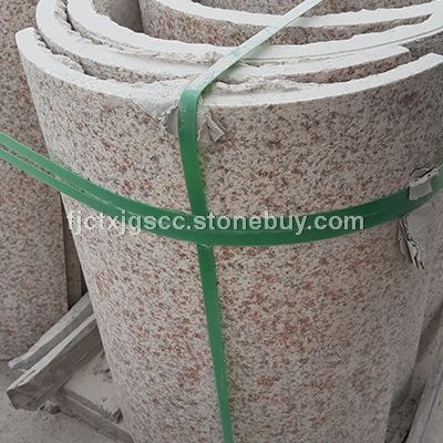 黄锈石 圆柱皮自然面 荒料 水沟盖 等异形