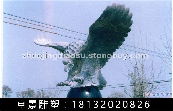 老鹰石雕，大理石老鹰石雕