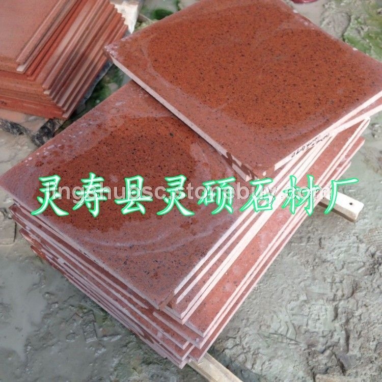 灵硕大量批发兴县红石材毛板 规格板