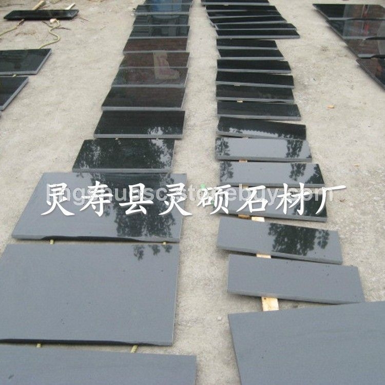 中国黑花岗岩毛光板 中国黑石材荔枝面  中国黑火烧面