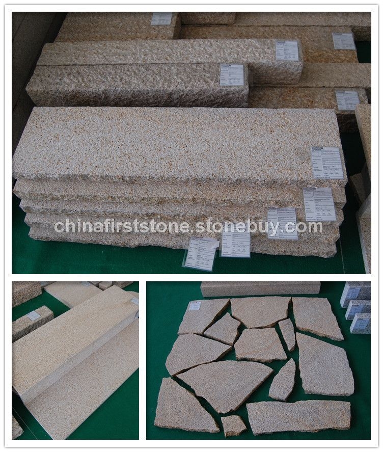 G682锈色花岗岩荔枝面加工