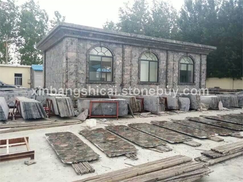 七彩石板材