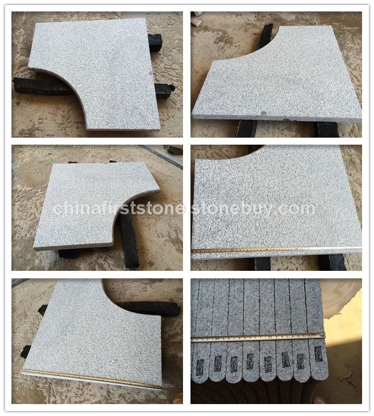 G603芝麻白內(nèi)角石泳池緣石