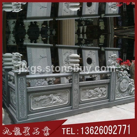 青石栏杆 寺庙古建栏杆 石材栏杆批发