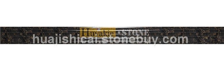 华基石材厂家直销大理石石线供应 100-30雅典黑金花