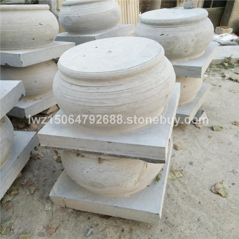 青石柱顶石 实心柱顶石 仿古柱顶石
