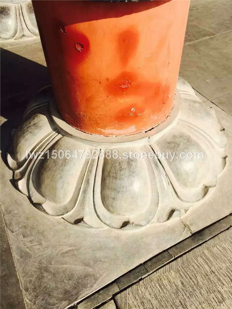 莲花瓣石雕柱脚 莲花瓣石雕柱基