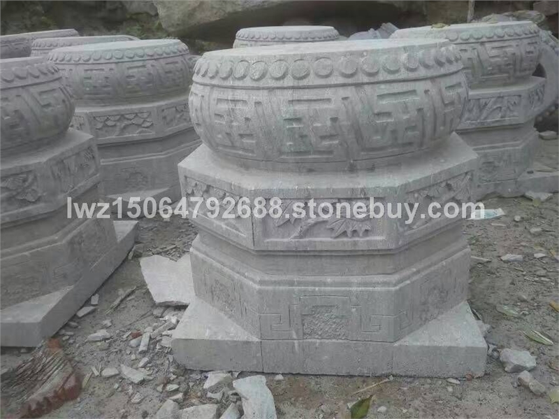 天青石柱顶石 石雕柱顶石