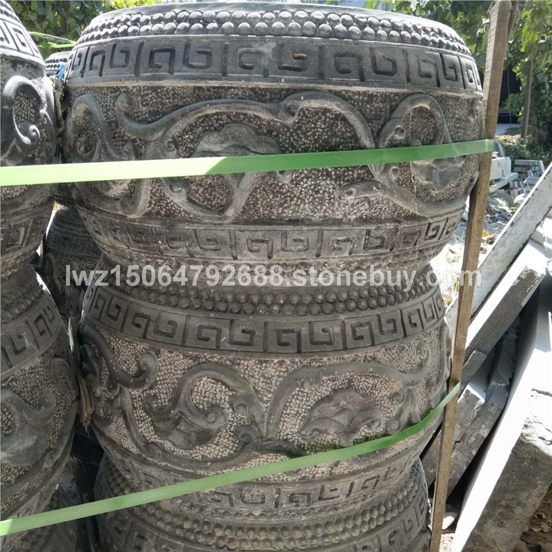 仿古柱顶石 青石柱顶石 石雕柱顶石