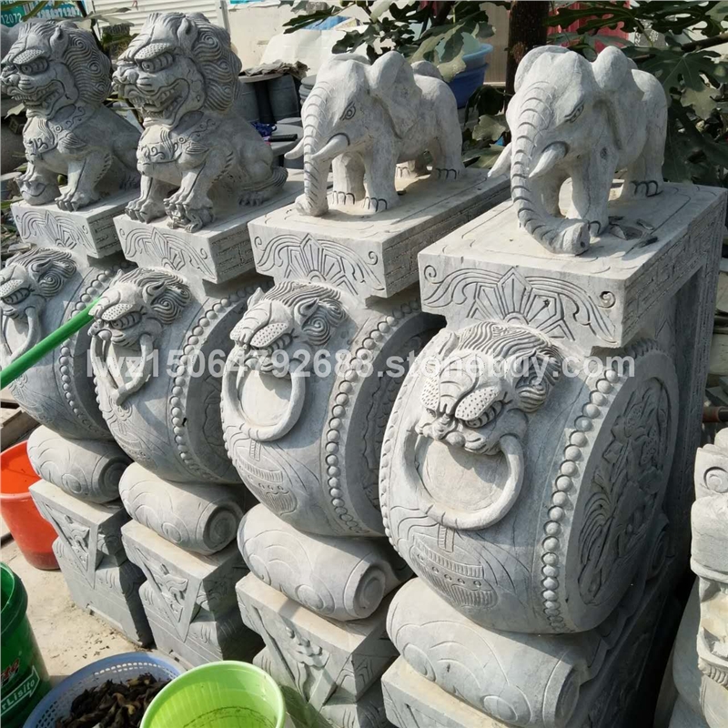 仿古石雕  石雕抱鼓 石雕门墩