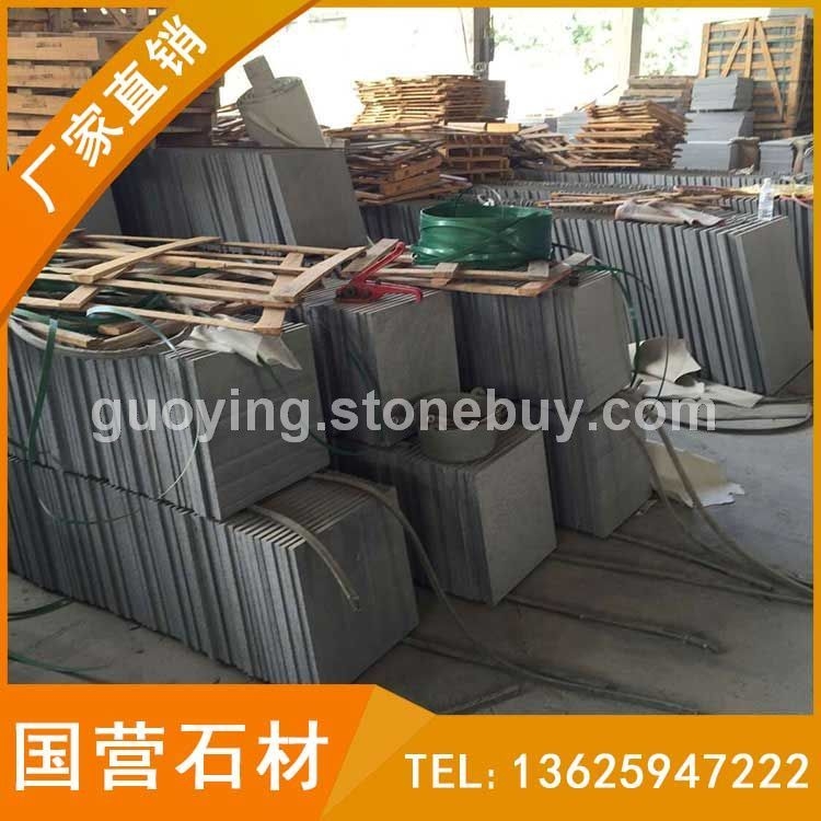 烧面芝麻黑墙面干挂