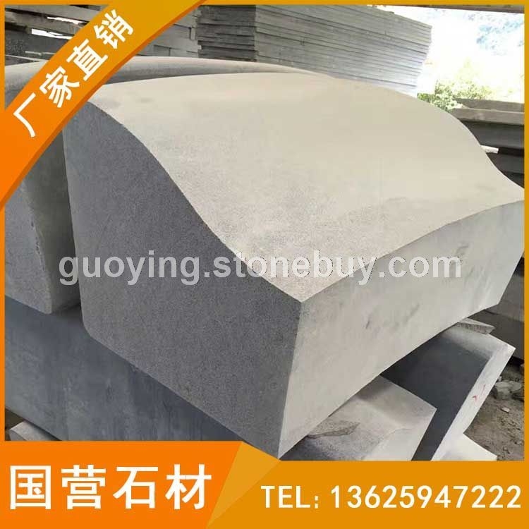 芝麻黑G654花岗岩 倒角路沿石 路旁石 路平石