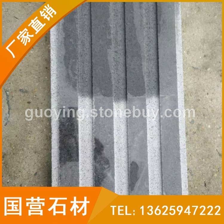 抛光面芝麻黑G654导盲砖 盲人道地铺