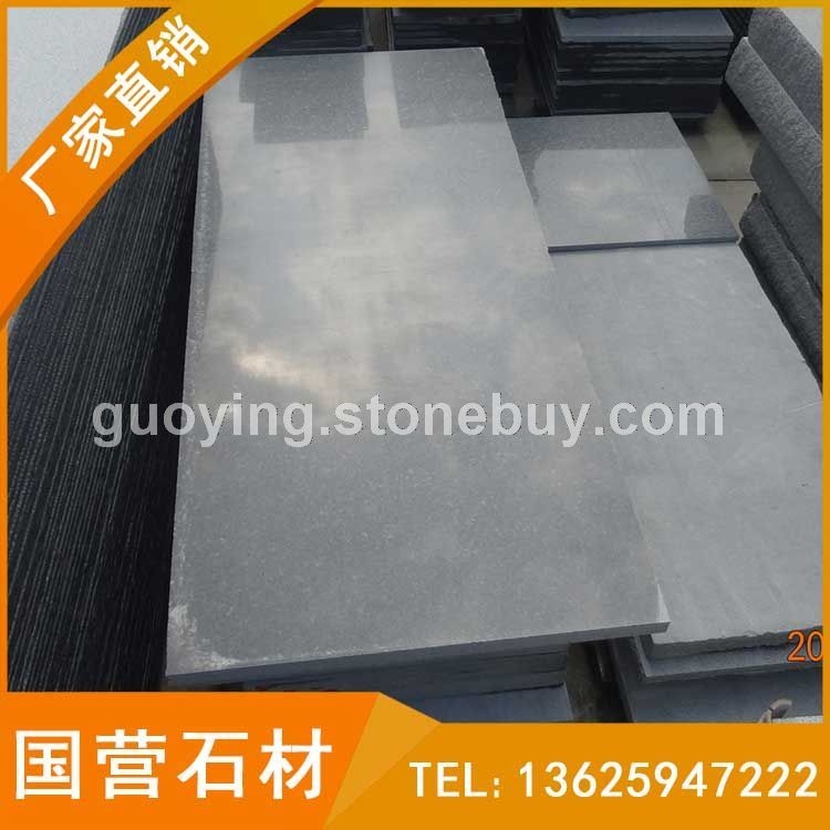 光面芝麻黑 深灰麻 童子黑 G654工程板 地铺石 石材花岗岩