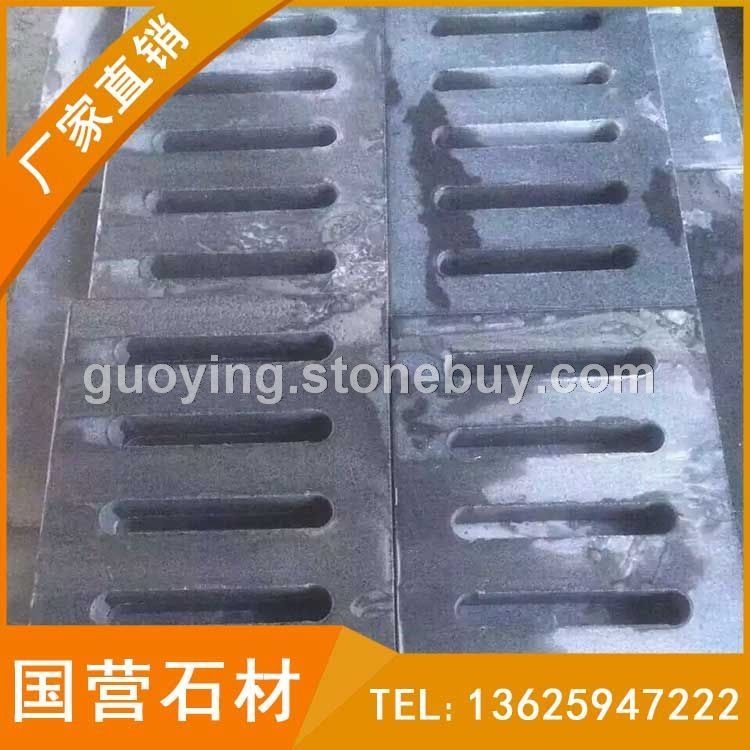 芝麻黑 童子黑水沟盖板 异形加工 G654石材