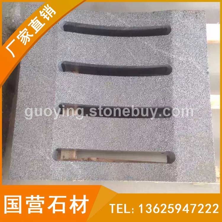 花岗岩 水沟盖板 G654芝麻黑地铺