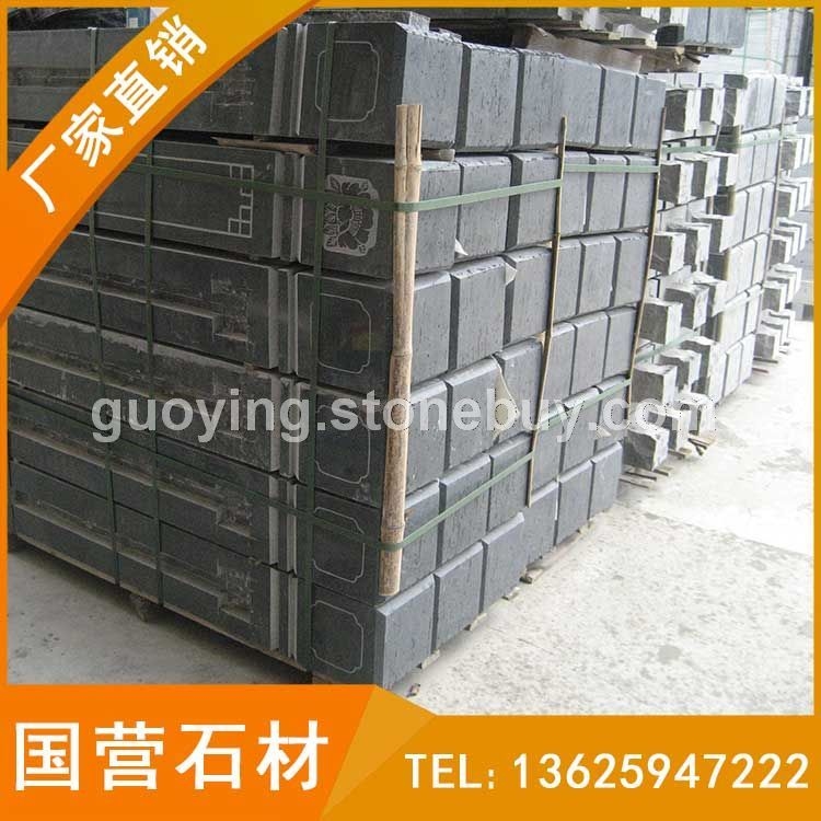 花岗岩芝麻黑栏杆石 G654石材异形加工