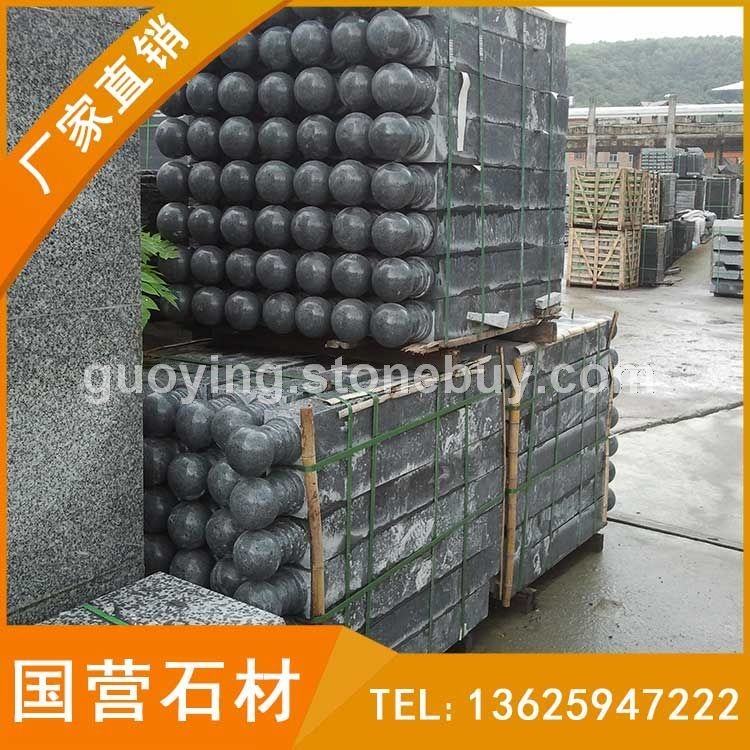异形加工 栏杆石 栏杆柱 G654芝麻黑石材