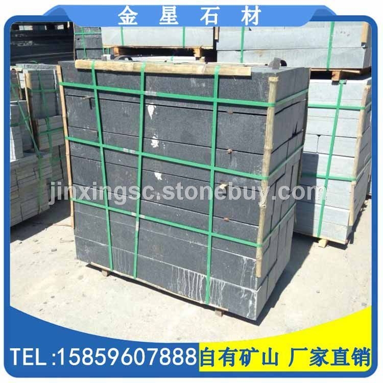 芝麻黑光面墓碑石料 G654石材