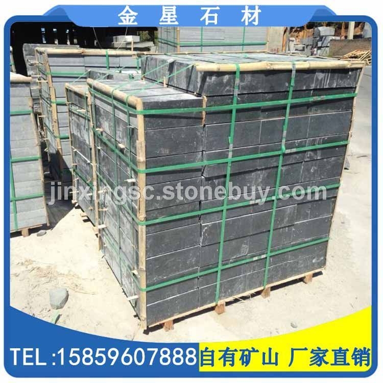 花岗岩墓碑石料 G654芝麻黑墓碑石