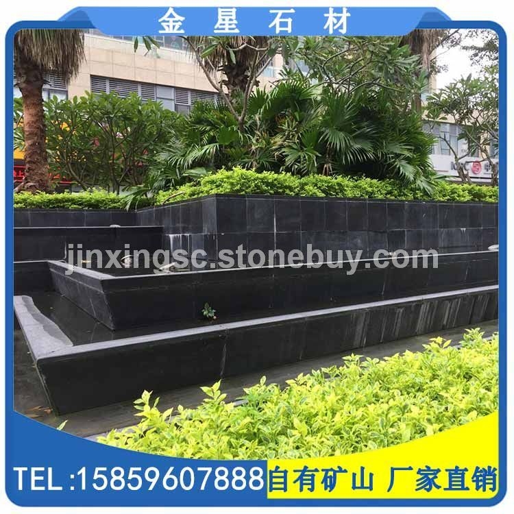 芝麻黑 深灰麻 G654抛光面板材