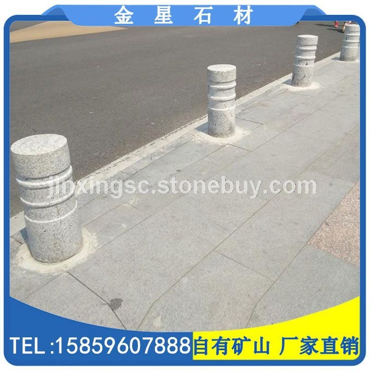 福建芝麻灰花岗岩挡车石 车止石