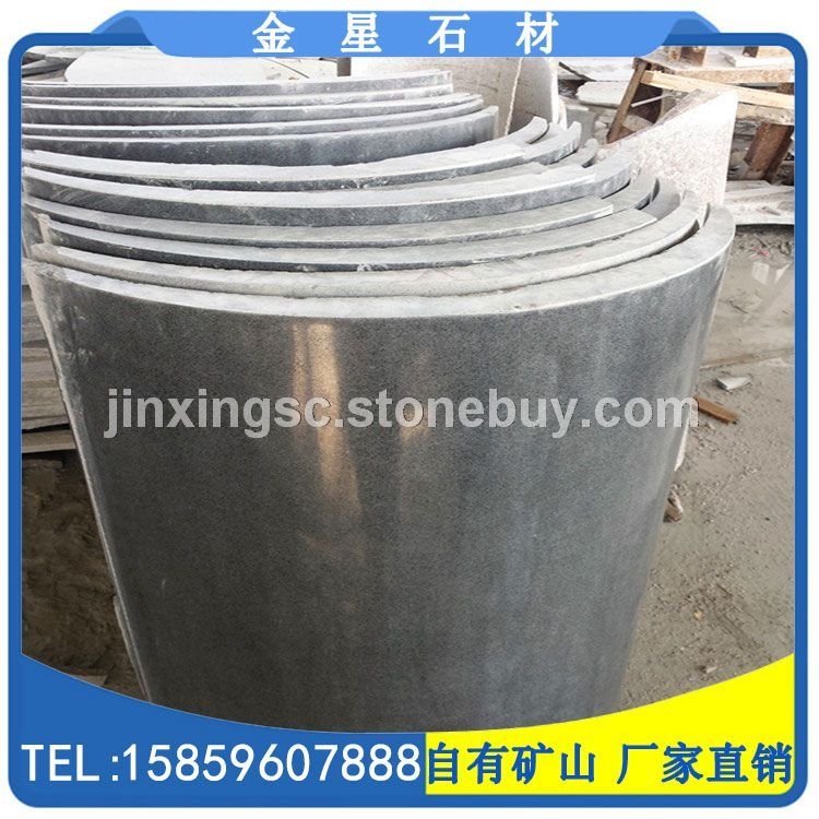 G654芝麻黑异形加工柱子皮 树皮