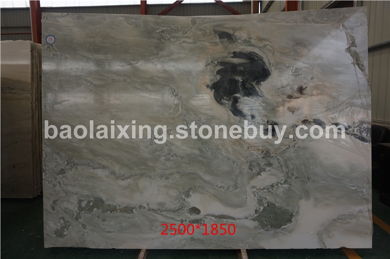 天然大理石山水画板背景墙