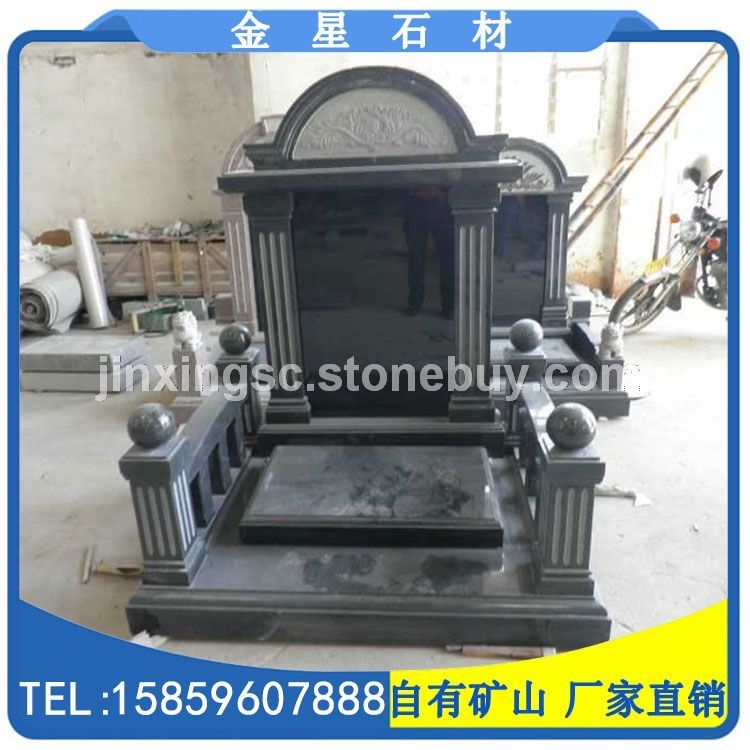 黑色花岗岩墓碑