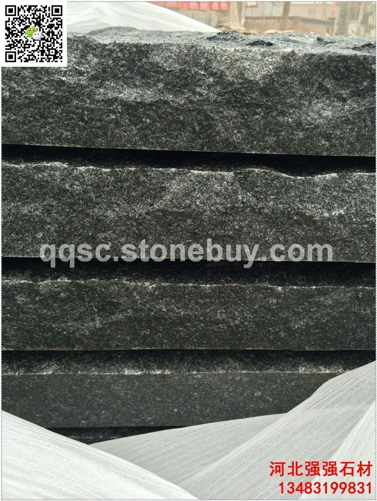 中国黑石材自然面加工