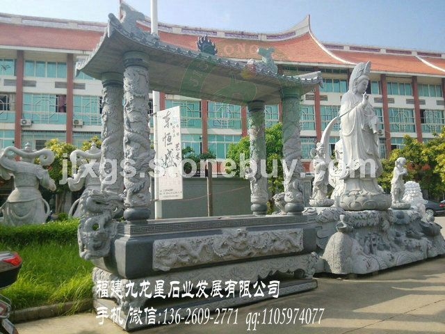 青石石雕香炉 寺庙石香炉 石雕香炉雕刻