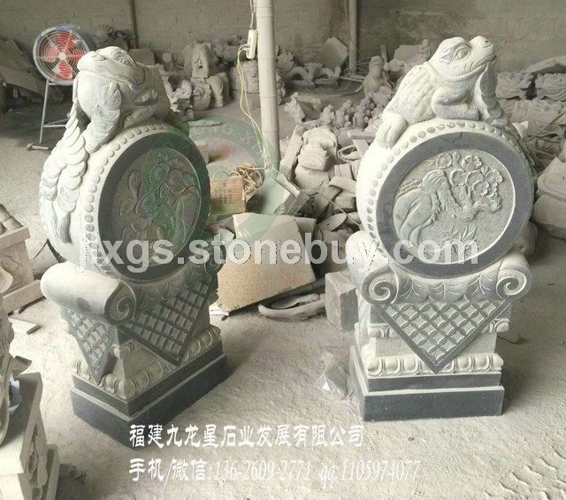 门墩石鼓 门口石雕抱鼓石 抱鼓石厂家