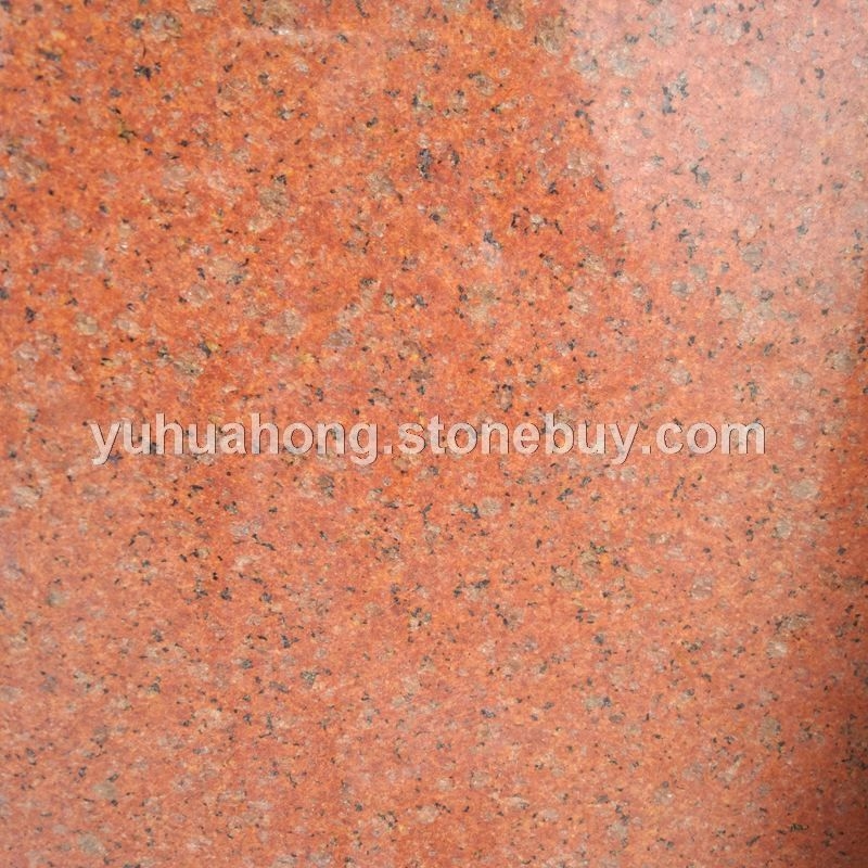 细花红色染板雅典红中国红国际标准板材天然花岗岩工厂直销