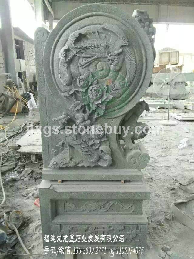 抱鼓石厂家 浮雕雕刻石鼓 现货抱鼓石