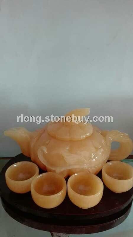 米黄玉茶具
