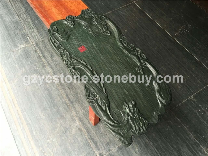 木纹绿工艺茶盘