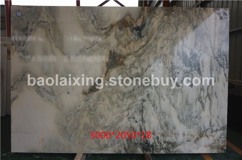 天然大理石山水画背景墙