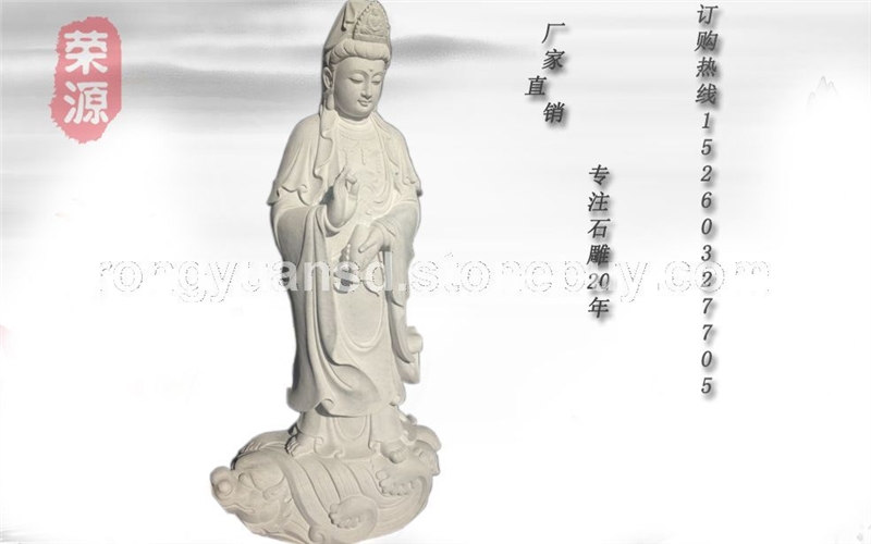 石雕觀音 佛像雕塑 石材佛像雕刻 高品質(zhì)人物石雕