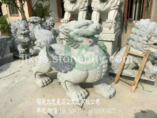招財石貔貅 門口石雕貔貅 風(fēng)水神獸皮丘雕塑