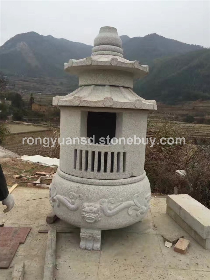 寺庙香炉 青石香炉 香炉雕刻