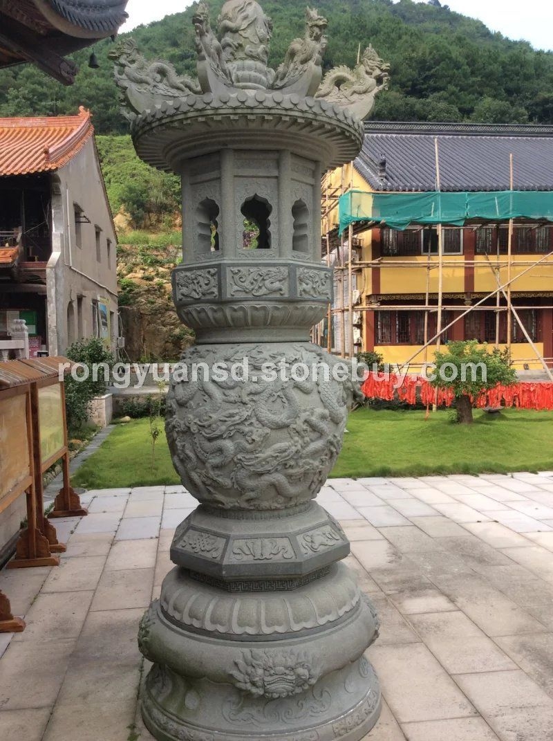 寺庙香炉 青石香炉 香炉雕刻